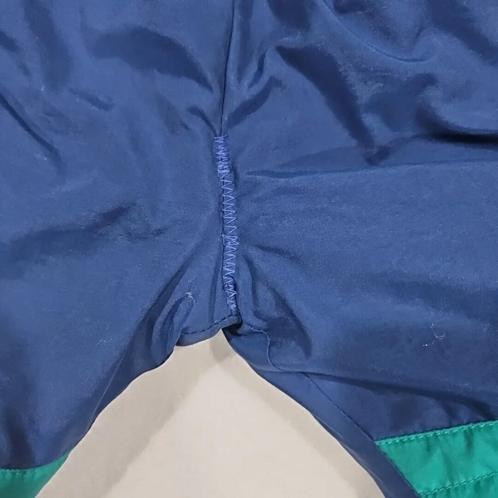 Gymboree Vintage Size Small Snow Pants Overall Small Blue Red‎ Green Color Block